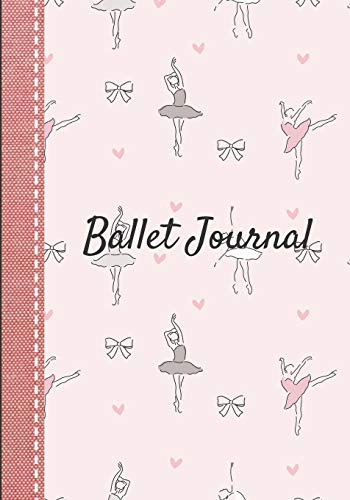 Ballet journal: Dance notebook for girls | Ballet notebook | Ballet books for teens, girls and dancers | 101 pages lined | 7x10 inches paperback | ... pattern reinforcement cover fabric imitation