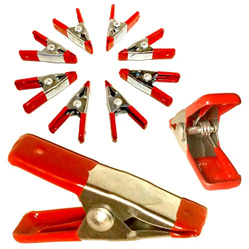 Poundfox Metall-Federklemmen-Set, 50 mm, verzinkt, vinylbeschichtet, 5 cm, 8 Stück