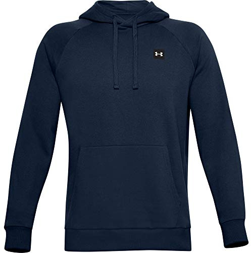 Under Armour herr Rival bomullsblandning Raglan lätt fleece huvtröja
