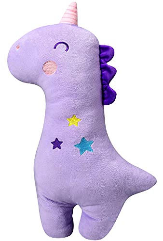 JFAN Auto Sicherheitsgurt fur Kinder Erwachsene Automobil Kissen Cartoon Gurtpolster Komfort Reise Abnehmbar Dinosaurier Einhorn Kissen (Einhörner)