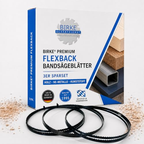 3er SET Bandsägeblätter 1400x6x0,65mm 6ZpZ Bandsägeblatt Sägebänder Holz