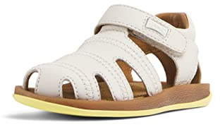 Camper Unisex Kids Bicho First Walkers 80372 T-strap Sandal, White Natural, 6 UK
