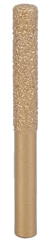 Fresa per Granito, Frese Diamantate, Fresa con Profilo Diamantato Brasato, Codolo Dritto Dorato per Coltello per Giunzioni in Marmo di Pietra di Quarzo(6.35 * 7 * 65mm)