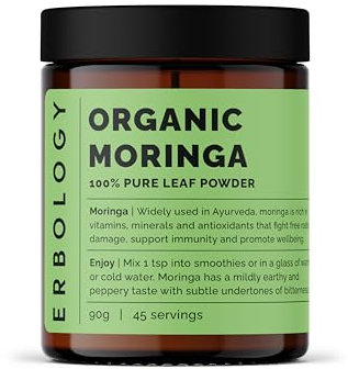 Erbology Bio-Moringa-Blattpulver 90g - 45 Portionen