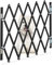 Relaxdays Hundeabsperrgitter ausziehbar bis 96 cm, 48,5-60 cm hoch, Bambus, Hunde Schutzgitter für Treppe & Tür, schwarz