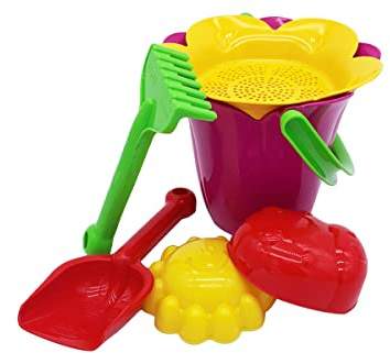 GOWI 550-34 Blumeneimer Set - 6tlg, Sand- und Gartenspielzeug