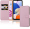 iCatchy for Samsung Galaxy A24 4G Case, Leather Folio Wallet Book [RFID Blocking] Magnetic Closure [Kickstand With 3 Card Slots] Full Protection Cover (Rose Gold)