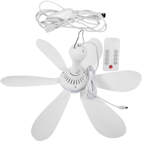 OSALADI Usb-Betriebener Deckenventilator Kleiner Dc-Usb-Deckenventilator Hängender Für Campingbett Schlafsaal Zelt Zuhause Zimmer Im Freien