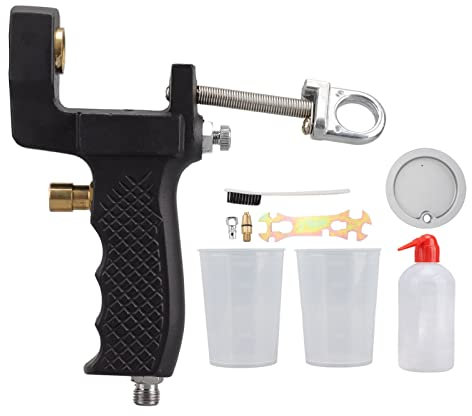 Glomora Mini Pistolet Pulvérisateur Gelcoat en Acier Allié, Aérographe Professionnel en Résine avec Buse FN5 Et Gobelets De Grande Capacité