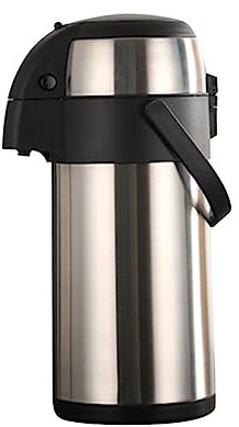 LIFKOME Edelstahl Isolierkanne Mit Druckventil Lebensmittelgerechte Thermoskanne Für Warmwasser Zuhause Und Unterwegs Rostfrei Große Kapazität Einhandbedienung Sichere Warmhalteflasche
