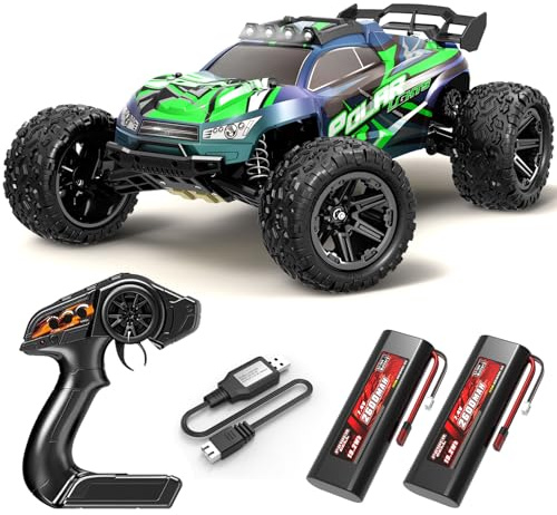 Norkbeng 1:8 Scale All Terrain RC Car, 45KM/H High Speed Vehicle with 2.4 GHz Remote Control, Waterproof Off-Road Truck with Two Rechargeable 2600mAh Batteries, Racing Car Toys for Adults Boys