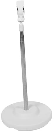 Healvian Verstellbarer Haustier Haartrocknerhalter aus Edelstahl und Kunststoff mit Stabilem Sockel und Höhenverstellbarem Bereich 30-110cm für Freihändiges Pflegen von Hunden und Katzen