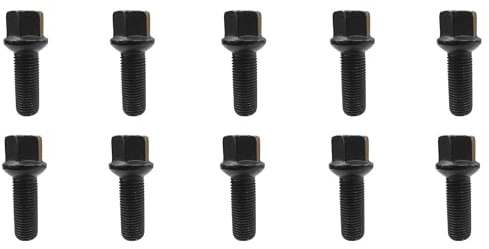 TRACER 10x Wheel bolts M14x1,5 ball seat R14 27mm | HEX 17mm compatible with Mercedes-Benz A 176 A 177 B 242 B 246 B 247 C 204