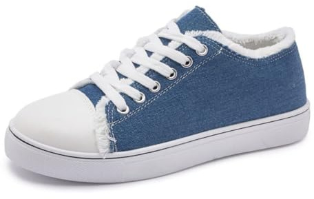 Generisch 2026 Sneaker Tradizionali da Donna con Allacciatura, Tessuto Mesh Traspirante, Scarpe Sportive Eleganti Scarpe Casual Scarpe Sportive Oktoberfest, Scarpe Da Trekking, Blu, 43 EU Larga