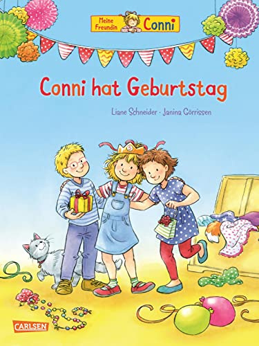 Conni-Bilderbücher: Conni hat Geburtstag (Neuausgabe): Fröhliche Geburtstagsgeschichte ab 3 Jahren - inklusive leckerem Geburtstagsmuffins-Rezept