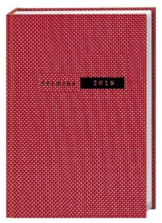 Terminer A5, Struktur rot - Kalender 2019