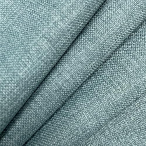 Duck Egg Linen Look Designer Soft Plain Curtain Cushion Sofa Upholstery Fabric Material Sold by The METRE