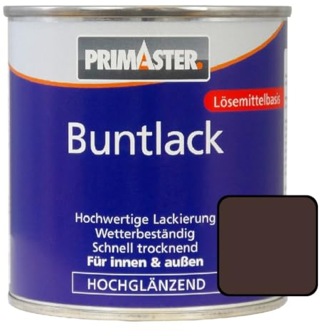 Primaster Buntlack 2L Schokobraun Hochglänzend Wetterbeständig Holz & Metall