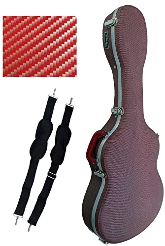 cibeles Estuche ABS para Guitarra Clásica, Marca (Rojo Cuadritos)
