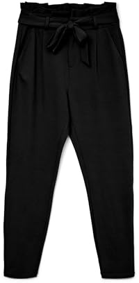VERO MODA Pantalon Paperbag VMEVA Taille Haute Pantalons Black L 32 Black L / L32