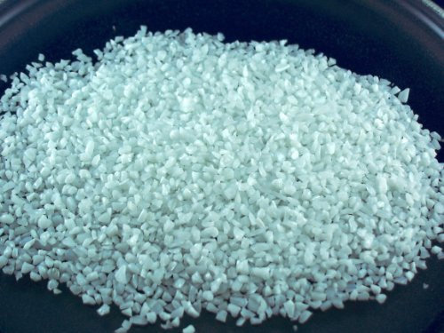 Ullmannglass Arena decorativa para cristal, arena de color, polvo de cristal en bolsa de 500 g (blanco, grano medio fino de 0,3 cm aprox.)