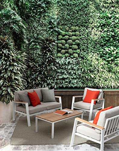 Belmar Garten-Lounge-Set, weiß