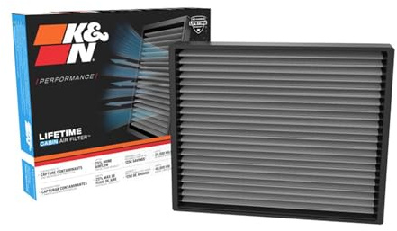 K&N LIFETIME Cabin Air Filter: Premium, Washable, Clean Air for your Cabin: Compatible with 2021-2024 Ford/Volkswagon: Bronco, Everest, Ranger, Amarok, VF2078