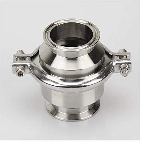DOLUNTO Nadelventil 2 Zoll OD 51MM Sanitary Tri Clamp Rückschlagventil Zwinge OD 64mm Edelstahl SS SUS 304 Fit 2 Klemme Clover 1pc (Specification : OD51 Clamp 64)