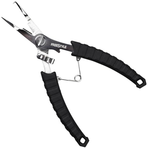 Spro Freestyle Reload Split Ring Pliers 15cm - Sprengringzange zum Spinnfischen, Angelzange, Schnurcutter, Angelschere