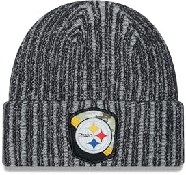New Era Pittsburgh Steelers NFL Salute to Service 2023 Black Cuff Knit Beanie - One-Size