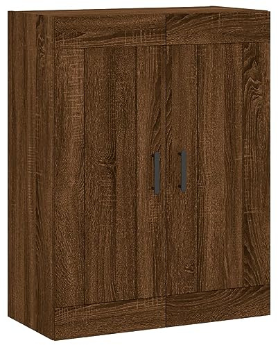 vidaXL Wandschrank Braun Eichen-Optik 69,5x34x90 cm Holzwerkstoff