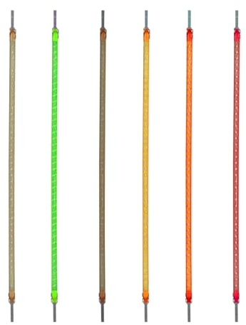 Flexibility LED-Leuchtmittel, 60 mm, 80 mm, 95 mm, 130 mm, 145 mm, 185 mm, 255 mm, 300 mm, DC3 V, Dioden, dekorative Lampe, Kunst-Filament, 6500 K, kaltweiß, 130 mm, 20 Stück