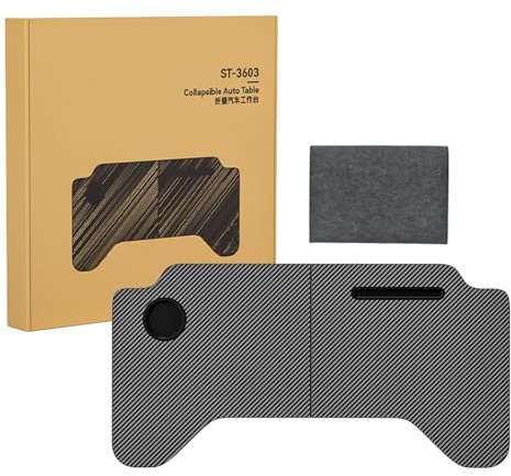 Bandejas De Coche Para Come, Tablero De Mesa De Tablero De Fibra De Madera Automotriz Plegable De 180 Grados, Mesa De Coche Resistente Al Desgaste Para El Asiento Del Conductor Principal, Bandeja