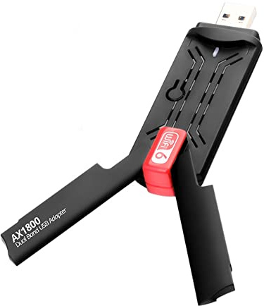 Joskeijky 1800Mbps WiFi 6 USB 3.0 Adaptador 2.4G 5.8G WiFi6 Dongle Tarjeta de red Soporte Win 7 10 11 PC