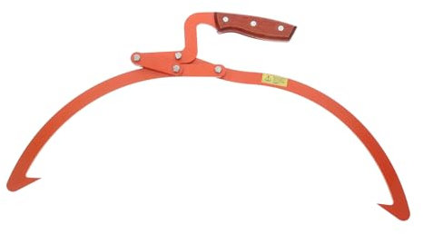 GETAJGHSD Heavy Duty Log Lifting Tongs with Non-Slip Claw Timber Dragging Hooks for Firewood Carrying and Skidding Tool