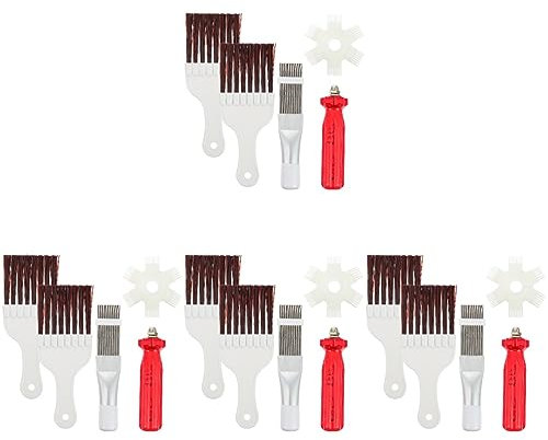 Alipis 4 Juegos Peine De Aleta De Aire Acondicionado Pro Cable Air Conditioner Limpiador De Aire Acondicionado Acondicionador De Aire Portátil Equipo Limpiador De Bobinas De Ca Abs