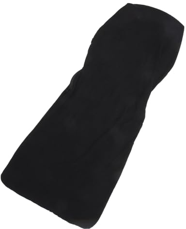 FONDOTIN Housse de Chaise de Bureau Élastique Tissu Extensible Protection Dossier et Assise Noire Facile à Nettoyer Résistante Décoloration