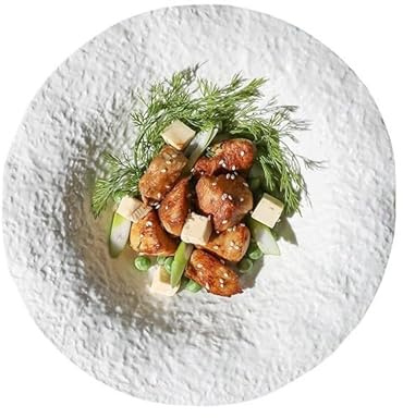 ATREDESES Platos Para Comer Plato hondo de cerámica for sopa, plato for verduras, ensaladera, plato occidental Plato De Cerámica Para La Cena(L)