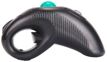 Souris à Boule de Commande sans Fil 2, 4 Ghz USB pour Ordinateur Portable | Plastique Noir, Cinq Touches, 1000 Dpi, Usage Ambidextre, Forme Dauphin, Prise en Main Confortable