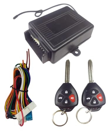 Riloer Kit de bloqueo centralizado universal para coche, compatible con la mayoría de vehículos de 12 V CSD402-T309