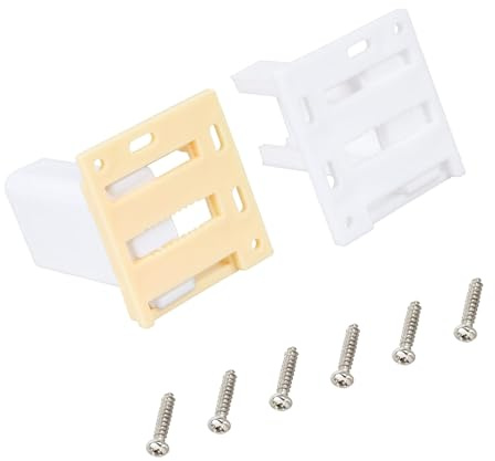 PANGBOER Pack of 2 Drawer Slide Sockets with Adjustable Base for Bottom and Side Mounting Cabinet Hardware Replacement