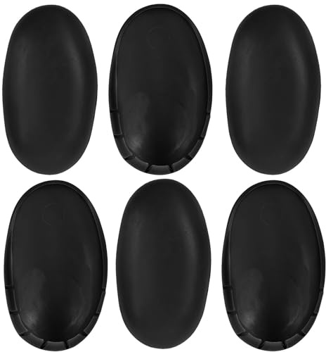 Veemoon Protectores Auditivos para Teñir Cabello 3 Pares un Tamaño Negro Cubiertas de Silicona Unisex Uso en Peluquería y Ducha