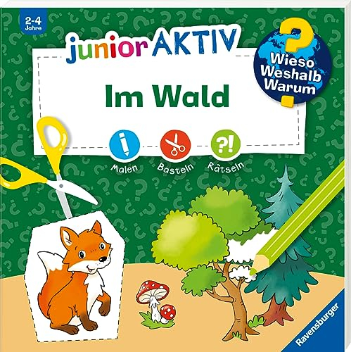 Wieso? Weshalb? Warum? junior AKTIV - Im Wald (Malen, basteln, rätseln ab 2 Jahre)