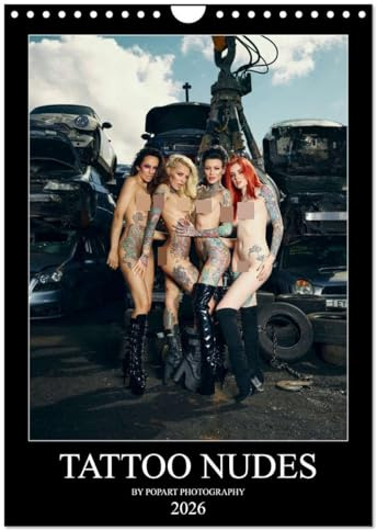 TATTOO NUDES (Wandkalender 2026 DIN A4 hoch), CALVENDO Monatskalender: Tattoo Erotik Kalender (CALVENDO Erotik)
