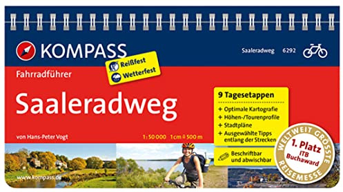 Saaleradweg - Von der Saalequelle bis nach Schönebeck: Fahrradführer mit Top-Routenkarten im optimalen Maßstab. (KOMPASS Fahrradführer, Band 6292)