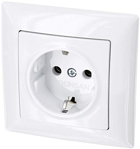 Unterputz Steckdose, Steckklemme, All-in-One, Serie G1 reinweiß