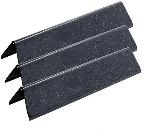 GFTIME 38.9CM 7635 Flavorizer Bars for Weber Spirit E210, E220, S210, S220 Gasgrill with Front Control Knobs (2013-2016), Porcelain-Enameled Heat Plate, Burner Cover Replacement Parts, 3 Pack