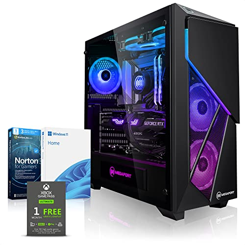 Megaport Gaming PC Intel Core i7-12700F • Windows 11 • GeForce RTX5070 12GB • 32GB DDR4 • 1000GB M.2 SSD • Luftkühlung • WLAN • Gamer PC Computer Gaming Rechner