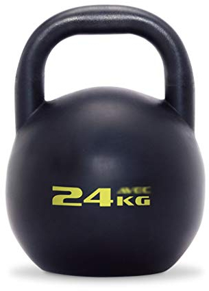 ZXQZ Fitness-Hantel Kettlebells, Black Weights Gusseisen, Kettle Bell Vinylbeschichtete Übungskettlebell für Sporttasche, Gewichtheben, Bodybuilding, Abnehmen Kleine Hantel (Size : 24kg)