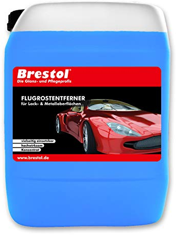 Brestol Flugrostentferner 25 Liter Konzentrat - Lackoberflächen Metalloberflächen Rostflecken Industriestaub Kalkrückstände Lackreiniger Flugrostlöser Rostlöser Rostentferner Lackrostentferner
